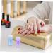 AOKWAWALIY 2 Sets Nail Stamp Nail Kits Girl Nail Art Printing Accessory Nail Art Stencils Nail Accessories Nail Pattern Printing Stamper Silica Gel Scraping Board Fully Transparent 6.5X3X3CM Purple Blue - Buy Online on GoSupps.com