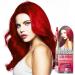 Knight & Wilson Colour-Freedom 150ml Crimson Red Semi-Permanent Hair Colour - Ultra-Vibrant Vegan Friendly Colour Mask with Shine Booster Complex - Ammonia Free Colour Lasts Up To 6-10 Washes