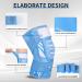 Kniebandage f r Damen & Herren - 2 St ck Kniesch tzer mit verstellbaren Riemen & rutschfestem Silikon | Sport Laufen Arthritis Gelenkschmerzen Bandverletzung | XL Hellblau - Buy Online on GoSupps.com