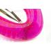 Buy Neon Pink Oval Patent Clasp (9.5x6cm) with Silver Glitter - Made in Germany | WeLoveBeads - International Shipping Available - Buy Online on GoSupps.com
