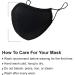 Face Masks for Women and Kids Black Cotton Washable Reusable Masks Breathable Face Covers with Adjustable Earloops - Buy Online on GoSupps.com