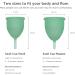 Saalt Twin Pack - Reusable Medical-Grade Silicone Period Cups | Soft & Original Firmness (Small) | Wear for 12 Hours - Eco-Friendly Menstrual Solution - Buy Online on GoSupps.com