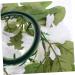 LIFKICH Wedding Candle Wreath Flower Ball Candle Holder Flowers Ring Silk Flower White Candle Rings Wreaths White 28.00X28.00X8.00CM - Buy Online on GoSupps.com
