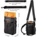 Lanktoo Dog Treat Pouch Bag with Poop Bag Holder - Waterproof Puppy Training Walking Bag in Black and Orange - Buy Online on GoSupps.com