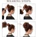 Women's Bleach Blonde Messy Bun Hair Piece - 55g Hair Scrunchies for Effortless Hair Buns - Buy Online on GoSupps.com