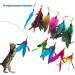 IOSPKKIO Pack of 10 Cat Feather Toys Replacement Cat Toy Magic Wand Refills with Storage Bag Cat Feather Refill Interactive Cats - Buy Online on GoSupps.com