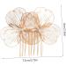 HONMEET Bridal Headwear Hair Clips for Wedding Hair Accessories Hair Pins Gold Hair Clips Hair Comb for Bride Metal Hair Comb Womens Headpiece Bridal Hair Clips Zinc Alloy - Buy Online on GoSupps.com