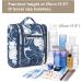 Blue Lotus Travel Toiletry Bag for Women - Medium Size Organizer for Makeup and Cosmetics - Buy Online on GoSupps.com