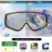 Findway Ski Goggles 100% UV Protection OTG Snow Goggles - White/Silver (VLT 21%) | Men, Women & Youth - Buy Online on GoSupps.com