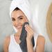 Utopia Towels 24-Piece Set | 100% Cotton Absorbent Washcloths - 30x30 cm Gray with Hanging Cuffs for Face Cleaning | International Shipping - Buy Online on GoSupps.com