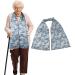 Muloo Adult Bib Scarf Reusable Clothing Protector Daily Eating Aids Accessories Dining Scarf for Elderly Disabled Women Men - Buy Online on GoSupps.com
