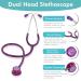 Dual Head Stethoscope for Doctors & Nurses - High Acoustic Sensitivity Durable & Comfortable - Lightweight Medical Tool (Purple - Buy Online on GoSupps.com