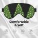 Buy Xmas Green Tree Print Ultra-Soft Light-Blocking Eye Mask for Comfort & Restful Sleep - International Shipping Available - Buy Online on GoSupps.com