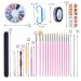50-Piece Gel Nails Accessories Kit: Nail Art Brushes Foil Stickers Manicure Tapes & More International Shipping Available - Buy Online on GoSupps.com