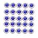 LALAFINA 50pcs Exquisite Tie Metal Hairband Sew Rhinestones Dress Abs Craft Blue Hairpin Ornament DIY Blue 1*0.5cm