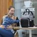 Hafmall Diaper Backpack - Stylish Large Capacity Baby Changing Bag for Mom & Dad - Macaron Black & Gray Perfect for Travel - Buy Online on GoSupps.com