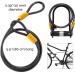 Via Velo 2 Bicycle U-Lock Set - Heavy Duty 14mm Shackle and 10mm x 1.8m Cable - Same Key System - Ideal for Road, Mountain, Folding Bike - 2 Pack - Buy Online on GoSupps.com