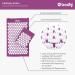 Bodhi Acupressure Set Vital - Acupressure Mat & Pillow for Self-Massage Relaxation & Blood Circulation | Aubergine | International Shipping - Buy Online on GoSupps.com