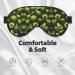 SSIMOO Avocado Pattern Soft Sleep Eye Mask | Breathable Travel Eye Patch for Relaxation | Perfect for Women - Buy Online on GoSupps.com