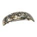 French Amie Onyx Handmade Curved Strong Grip Celluloid Automatic Volume Hair Clip Barrette (Onyx Silver Grey)