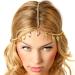 Yean Hair Accessories Head Chain with Leaves Pendant for Women and Girls