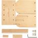 Hand U Journey Wood Spools Holder | 3-Thread Beech Rack Organizer for Macrame, Weaving, Sewing & Yarn - Buy Online on GoSupps.com