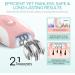 VOGOE 4-in-1 Epilator for Women - Rechargeable & Cordless Hair Removal with 21 Tweezers - Electric Razor for Face, Legs, Arms, Armpit, Bikini - 2 Speeds - Pink - Buy Online on GoSupps.com