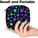 MUOOUM Colorful Stars Pattern Sanitary Napkin Storage Bag - Portable Menstrual Cup Pouch for Women & Teens - Buy Online on GoSupps.com