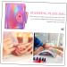 minkissy Nail Plate Pack Nail Stamp Plates Pouch Nail Art Pouch Nail Art Stamp Holder Nail Art Accessories Nail Plates Case Nail Art Plate Bags Nail Art Stamp Bag Shell Pu Printing 17x14cm Pink - Buy Online on GoSupps.com