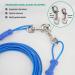 Petphabt Heavy Duty Dog Tie Out Cable 10ft - Blue 125lbs | Outdoor Yard, Camping, Garden | Large Dog Tie Out Cable - Buy Online on GoSupps.com