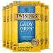 Twinings Black Tea Lady Grey 20 Count Bagged Tea (6 Pack)
