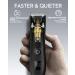 Men's Electric Groin & Pubic Hair Trimmer - Waterproof Body Groomer with 2 Ceramic Blades, LED Light, Power Display - Safe Wet/Dry Balls Trimmer in Black - Buy Online on GoSupps.com