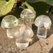 40-50mm Crystal Mushroom Natural Clear Quartz Mushrooms Lovely Rose Crystal Gemstone Agaric Home Decoration Suitable for Furniture Decoration Natural Luster 1pc - Buy Online on GoSupps.com