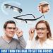 Ashopfun Eyeoptics Adjustable Glasses - Dual Focus Reading Eyeglasses for Near and Far Sight (2PCs) - Ship Worldwide - Buy Online on GoSupps.com