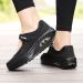 PGOJUNI Women's Orthopedic Walking Sneakers with Arch Support and Air Cushion - Black - Buy Online on GoSupps.com