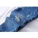 KIDSCOOL SPACE Baby Boy Girl Jean Overalls | Toddler Ripped Denim Workwear | 2-3 Years | Blue-2085 - Buy Online on GoSupps.com