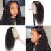 Lace Front Human Hair Wig 20 Deep Wave Pre Plucked Brazilian Virgin Hair - 150% Density | Natural Black Women's Wavy Frontal Wig - Buy Online on GoSupps.com