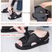 Open Toe Diabetic Sandals for Men & Women - Adjustable Arthritis Shoes for Swollen Feet - Widened Feet and Edema Relief - Size 9 Black - Buy Online on GoSupps.com