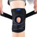 ABYON Upgraded Adjustable Knee Braces with Side Stabilizers - Effective Knee Pain Relief for Meniscus Tears, ACL, MCL Injuries - Non Slip, Adjustable Support - Large, Blue (1 Pack) - Buy Online on GoSupps.com