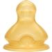 NUK First Choice+ Latex Baby Bottle Teat 6-18 Months - Large Feed Hole Anti-Colic, 2-Pack Yellow - Buy Online on GoSupps.com