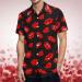 Valentines Day Men's Loose Fit Love Heart Print Button Shirt - Black Medium - Buy Online on GoSupps.com