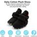EDOTON Unisex Newborn Winter Boots - Warm Stripe Bootie for 0-6 Months (Black) - Buy Online on GoSupps.com