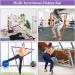 Portable Pilates Bar with Resistance Straps - Popders Strength Training Equipment for Home Fitness - Violet Yoga Bar - Buy Online on GoSupps.com
