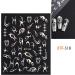 Fuldgaenr Laser Geometric Nail Art Stickers - 4 Sheets Self-Adhesive Decals for DIY Nail Decoration - French Nail Design Spring 03 - Buy Online on GoSupps.com