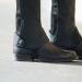 Horze Kids Leather Half Chaps - Elastic Black Small | Lightweight Equestrian Gear - Buy Online on GoSupps.com