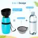 Pecute 850ml Dog Drinking Bottle - Portable Silicone Water Bottle with Foldable Bowl | Ideal for On-the-Go Pets - Buy Online on GoSupps.com