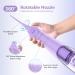 Sejoy Water Flosser - Rechargeable Cordless Teeth Cleaning Tool with 5 Modes, 8 Jet Tips - IPX7 Waterproof, Portable & Travel-Friendly (Purple) - Buy Online on GoSupps.com