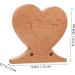 HOMSFOU 2 Pcs Wooden Heart Patchwork Country Home Decor Blank Puzzles to Draw on Wedding Decor Puzzle Board Wedding Wooden Heart Puzzle Heart Puzzle Wall Decor Wooden Adornment 3d The Sign As Shownx2pcs 16.6x15cmx2pcs - Buy Online on GoSupps.com