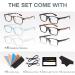 Gaoye 6 Pack Blue Light Blocking Reading Glasses for Women Men - Anti UV Glare Computer Readers, Fashion Frames (1.75x, C1-6 Pairs Mix Color) - Buy Online on GoSupps.com
