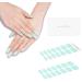 Danni & Toni 28pc Gel Nail Polish Strips, Solid Bluish White Color - Salon Quality Manicure Stickers - Buy Online on GoSupps.com